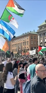 İsveç'te yüzlerce kişi İsrail'in Eurovision Şarkı Yarışması'na katılımını protesto etti
